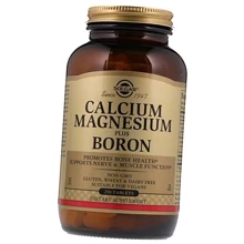 Solgar Calcium Magnesium Plus Boron 250 Tablets: Тип Магний + Кальций