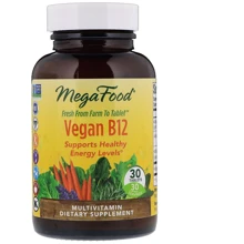 MegaFood Vegan B12 30 Tabs Витамин B12: Тип Витамин B