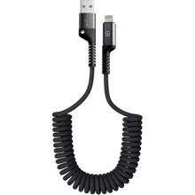 Кабель ArmorStandart USB Cable to Lightning AR17 Spiral 2.4A 1m Black (ARM75391): Тип USB Cable - Lightning
