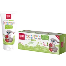 SPLAT Kids Зубная паста детская Земляника-Вишня 50 ml: Назначение Укрепление эмали, Очищение, Для молочных зубов