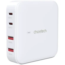 Зарядное устройство Choetech Wall Charger 2хUSB-C+2хUSB GaN 100W White (PD8008-EU-WH): Тип сетевое