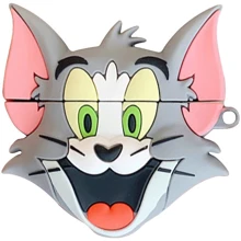 Чехол для наушников TPU Case Tom & Jerry Gray for Apple AirPods: Тип Чехол
