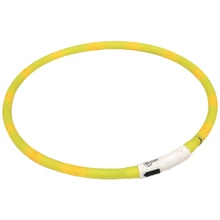 Ошейник Croci для собак с подзарядкой LED светится USB силикон Желтый 70 см (C5020256): Производитель Croci