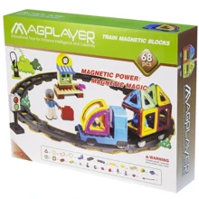 Магнітний констуктор MagPlayer 68 ед. (MPK-68): Кількість деталей, шт. 68