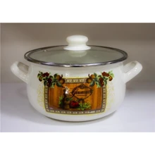 Кастрюля Ardesto Italian Gourmet, стеклянная крышка, 1.5л, айвори, эмалированая (AR0315): Тип Традиционная