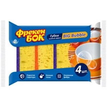 Губка кухонна Фрекен Бок Big Bubble 4 шт: Вид Губки