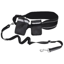 Пояс с поводком и карманами Croci Hiking для дрессировки собак 120-150 см черный (C5081489): Тип Поводок