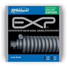 Струна для гитар Струны D`ADDARIO EXP220 EXP SUPER LIGHT 40-95: Тип Комплект струн