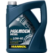Моторна олія Mannol Molibden 10W-40, 5л (MN7505-5): Тип Полусинтетическое