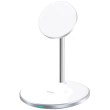 Зарядное устройство WIWU Wireless Charger Station MagSafe 2in1 15W Wi-W019 White for iPhone 16 I 15 I 14 I 13 I 12 series, Apple AirPods: Особенности Быстрая зарядка