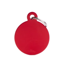 Адресник My Family Basic Aluminum Кружок большой красный (8055960251759): Производитель My Family