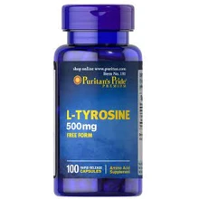 Puritan's Pride L-tyrosine Л-Тирозин 500 мг 100 капсул: Тип Тирозин