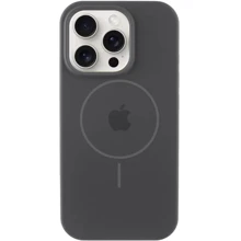 Чехол для iPhone Mobile Case Silicone Full Protective with MagSafe Dark Gray for iPhone 15 Pro Max: Цвет серый