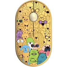 Мышь 2E MF300 Pets Cats&Dogs Silent WL Yellow (2E-MF300WPETSYW): Интерфейс подключения Bluetooth, Wireless