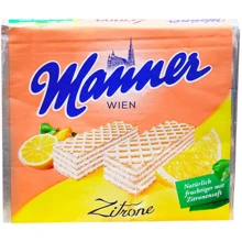 Вафли Manner Zitrone с лимонным кремом 75 г (9000331604411): Вес нетто 75 г
