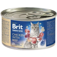 Brit Premium by Nature Chicken with Beef 200 г: Тип Консервы