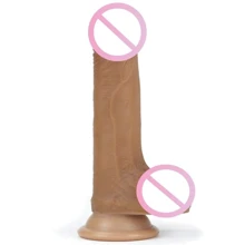 Фаллоимитатор Lovetoy 7" Dual-Layered Liquid Silicone Nature Cock, Brown: Назначение Вагинальные