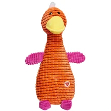 Іграшка GimDog Fluo Friends качка з пищалки для собак 24.8 см помаранчева (2700000010457): Виробник GimDog