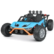 Детский электромобиль двухместный Bambi Racer Багги, голубой (JS3168EBLR-4(24V)): Вид багги