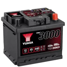 Автомобільний акумулятор Yuasa 6СТ-45 АзЕ (YBX3063): Ємність, Ач 45