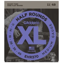 Струна для гитар Струны D`ADDARIO EHR370 XL HALF ROUNDS MEDIUM 11-49: Тип Комплект струн