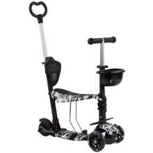 Самокат Best Scooter черный (24501): Количество колес 3