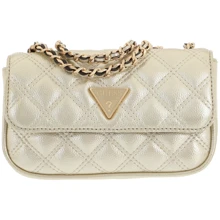Женская сумка кросс боди Guess Cessily Micro Mini золотистая (HWMG7679780-GOL): Пол Женский