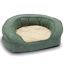 Лежак K&H Deluxe Ortho Bolster Sleeper М 76х63.5х23 см зеленый (4416): Тип Лежак