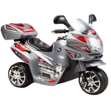 Электромобиль-мотоцикл Bambi F938 Серый (M0567/F938-11): Вид мотоцикл