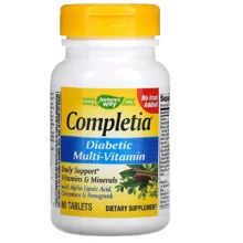Nature's Way Completia Diabetic Multi-Vitamin Мультивитамины для Диабетиков 60 таблеток: Тип Комплексные