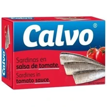 Сардини Calvo в томатному соусі (120 г) (WT3713): Вага нетто 120 г