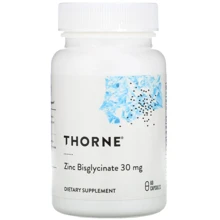 Thorne Research Zinc Bisglycinate Бисглицинат цинка 30 мг 60 капсул: Тип Цинк