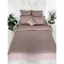 Комплект постельного белья LightHouse Mf Stripe Cappuccino микрофибра полуторный (2200000607386): Материал микрофибра