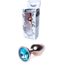 Анальна пробка із кристалом BOSS of TOYS Boss Series - Jewellery Red Gold PLUG Light Blue S, BS6400113: Для кого унісекс