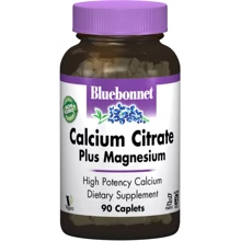Bluebonnet Nutrition Calcium Citrate + Magnesium, 90 Caplets (BLB0716): Тип кальцій