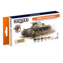 Набір фарб Hataka Hobby Німецька бронетехніка в Африці, 6 шт.: Виробник Hataka Hobby
