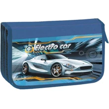 Пенал Kidis Electro Car 3 отделения синий (14038): Год выпуска коллекции 2022