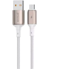 Кабель Proove USB Cable to microUSB Dense Metal 2.4A 1m White (CCDM20001302): Тип USB Cable - microUSB