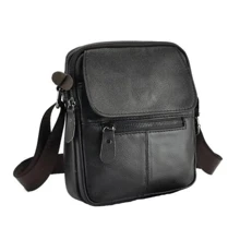 Чоловічі сумки через плече Borsa Leather коричнева (101106-brown): Стать Мужской