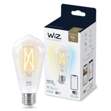 Умная лампочка WiZ, E27, 7W, 60W, 806Lm, ST64 2700-6500K Wi-Fi: Тип цоколя E27