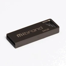 USB-флешка Mibrand 64GB Stingray Grey USB 2.0 (MI2.0/ST64U5G): Стандарт USB USB 2.0