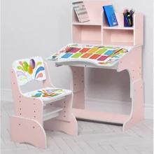 Дитяча парта з надбудовою та стільцем Bambi W 2071-105-7 Таблиця множення Рожевий: Вік дитини от 4-х лет