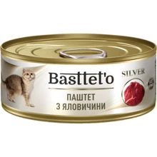 Паштет для котов Basttet`O SILVER с говядиной: Тип паштет