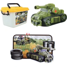 Игровой набор-конструктор SJA Toys Военные машины 10 в 1, 75 деталей (QL5101S-5): Производитель SJA Toys