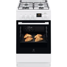 Плита комбінована Electrolux LKK560204W: Тип варильної поверхні газова