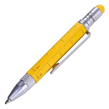 Ручка Troika Construction liliput с линейкой и стилусом желтый (PIP25/YE): Производитель Troika