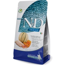 Беззерновий сухий корм Farmina N&D Ocean Grain Kitten Cod Shrimp Pumpkin & Melon для кошенят і вагітних кішок Тріска, креветка, гарбуз і мускусна диня 1.5 кг (175584): Тип Сухий корм