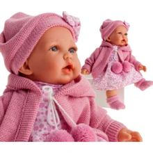 Пупс Antonio Juan Горра с мягким телом с звуком 27 cm (см) фуксия , (1222): Производитель Antonio Juan