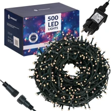 Гирлянда Springos уличная 25 м 500 LED теплый белый (CL0521): Тип Бахрома