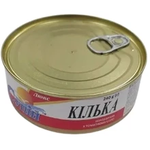 Килька Супій в томатном соусе 240 г с ключом (4820145961181): Вес нетто 240 г